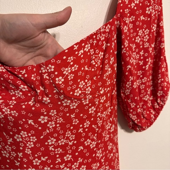 Reformation Kopa Mini Dress in Merci Red Floral size 2 - Picture 6 of 9